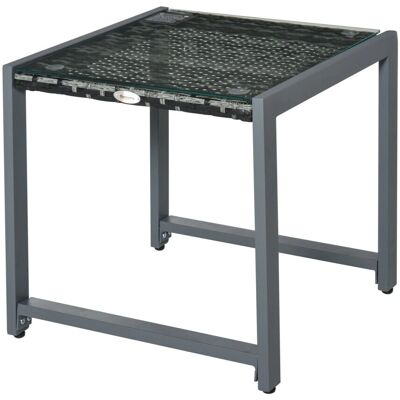 Outsunny - Rattan End Table - Outdoor - Patio - End Table Outsunny - Rattan End Table - Outdoor - Patio - End Table