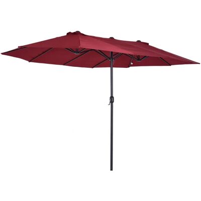 Outsunny 4.6M Garden Parasol - Durable Metal Outsunny 4.6M Garden Parasol - Durable Metal