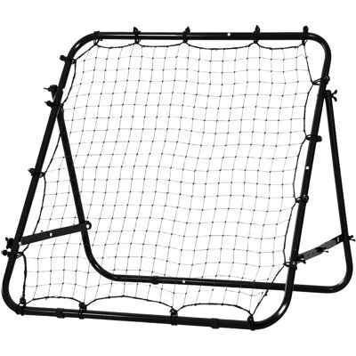 HOMCOM Rebounder Net - Adjustable, Black for Kids & Adults HOMCOM Rebounder Net - Adjustable, Black for Kids & Adults