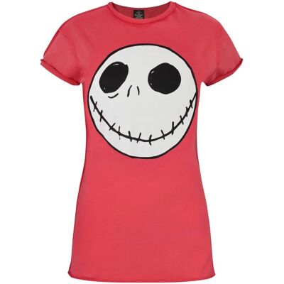 Disney Jack Skellington Red T-Shirt - Short Sleeve, Licensed Disney Jack Skellington Red T-Shirt - Short Sleeve, Licensed