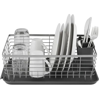 Tower T8470 Compact Dish Rack with Removable Cutlery Drainer - Dish Rack Tower T8470 Compact Dish Rack with Removable Cutlery Drainer - Dish Rack