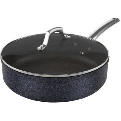 Tower TruStone Hard -Wearing 28cm Saute Pan, Non-Stick & Easy Clean in Violet Black - Cookware Tower TruStone Hard -Wearing 28cm Saute Pan, Non-Stick & Easy Clean in Violet Black - Cookware