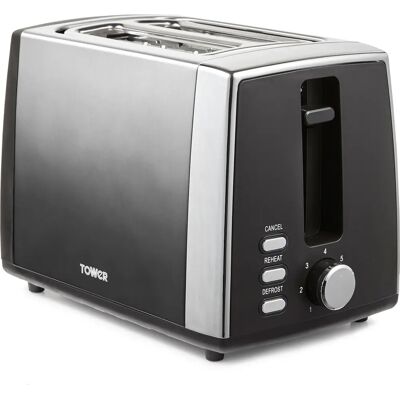 Tower T20038GRP - Graphite - 2-Slice Toaster Tower T20038GRP - Graphite - 2-Slice Toaster