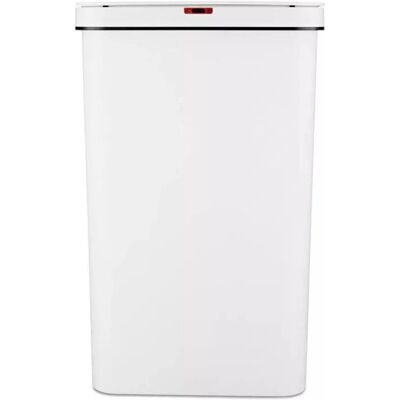 Tower T838005W White Rectangular Sensor Bin - Waste Container Tower T838005W White Rectangular Sensor Bin - Waste Container