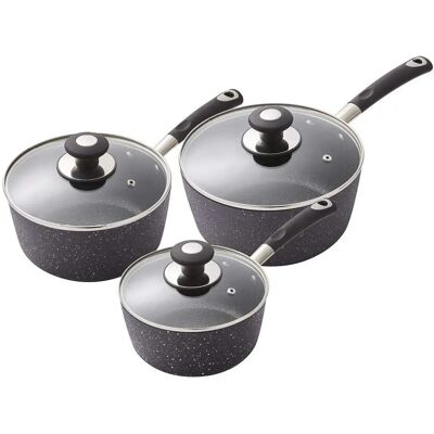 Tower T900111 Precision 3 Piece Non-Stick Saucepan Set - Cookware Tower T900111 Precision 3 Piece Non-Stick Saucepan Set - Cookware