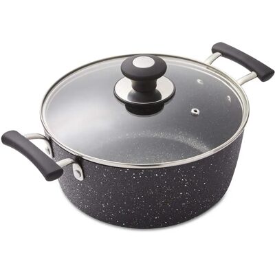Tower Tower T900116 Precision 24cm Non-Stick Stock Pot Black Tower Tower T900116 Precision 24cm Non-Stick Stock Pot Black
