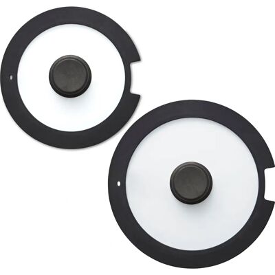 Tower Freedom T800206 2-Piece Silicone Glass Lids - Oven Safe Tower Freedom T800206 2-Piece Silicone Glass Lids - Oven Safe
