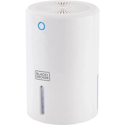 Black & Decker Portable Mini Dehumidifier - Compact White 900ml Black & Decker Portable Mini Dehumidifier - Compact White 900ml