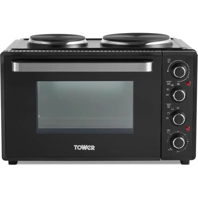 Tower T14044 - Black with Silver Accents - Tabletop cooker Tower T14044 - Black with Silver Accents - Tabletop cooker
