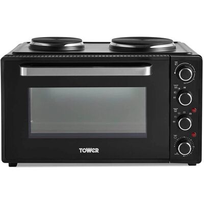 Tower T14045 - Black - Mini Oven and Hot Plates Tower T14045 - Black - Mini Oven and Hot Plates