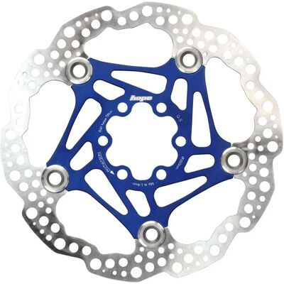 Disco freno Hope flottante - Blu / 160mm - Rotor freno Disco freno Hope flottante - Blu / 160mm - Rotor freno