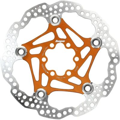 Hope Model Floating Disc Rotor - 160mm Orange - Brake Rotor Hope Model Floating Disc Rotor - 160mm Orange - Brake Rotor