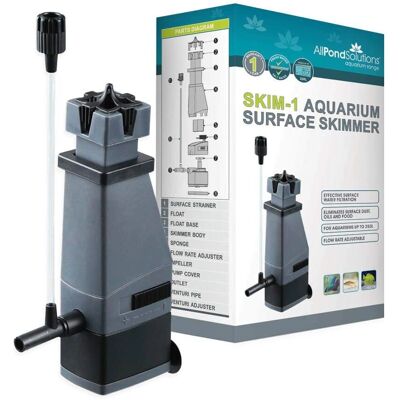 AllPondSolutions - SKIM-1 - 250L - Surface - Aquarium Skimmer AllPondSolutions - SKIM-1 - 250L - Surface - Aquarium Skimmer