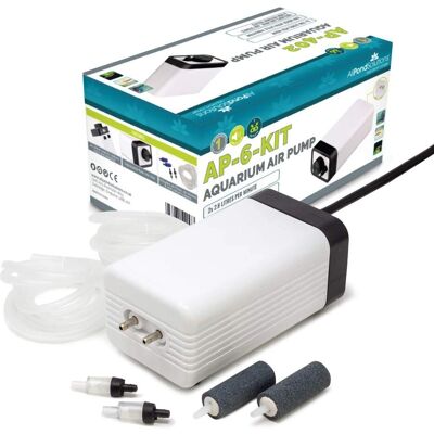 AllPondSolutions - AP-6 - 336L/H - Aquarium Air Pump AllPondSolutions - AP-6 - 336L/H - Aquarium Air Pump