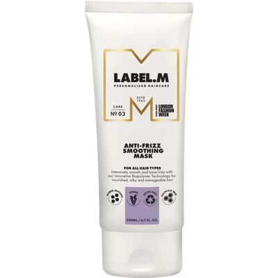 Label M Damen Anti-Frizz Glättende Haarmaske - 200ml Label M Damen Anti-Frizz Glättende Haarmaske - 200ml