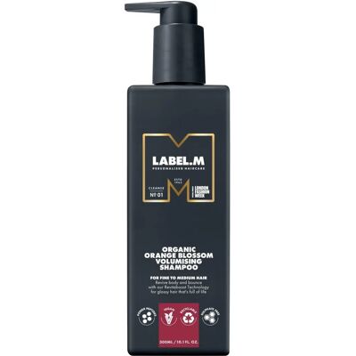 Label.m - Organic Orange Blossom Volumising Shampoo - 300ml Label.m - Organic Orange Blossom Volumising Shampoo - 300ml