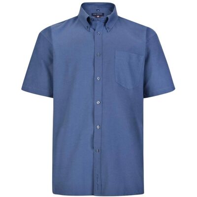 KAM Big Size Navy Short Sleeve Shirt - Shirt KAM Big Size Navy Short Sleeve Shirt - Shirt