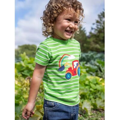 Frugi Baby Tractor Easy On Organic Cotton T-Shirt - Kiwi - T-Shirt Frugi Baby Tractor Easy On Organic Cotton T-Shirt - Kiwi - T-Shirt