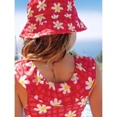 Frugi Amelia Floral Check Swimsuit - Kids' Swimwear Frugi Amelia Floral Check Swimsuit - Kids' Swimwear