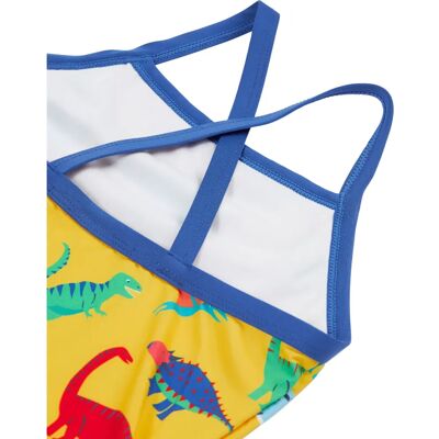 Frugi Ruby Dinosaur Print Swimsuit - Yellow/Multi Frugi Ruby Dinosaur Print Swimsuit - Yellow/Multi