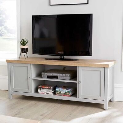 Home Source - Grey Oak TV Stand - Grey Oak - TV Stand - TV Stand Home Source - Grey Oak TV Stand - Grey Oak - TV Stand - TV Stand
