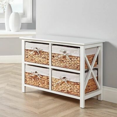 Home Source Dartmouth 4 Drawer Storage Unit - Storage Unit Home Source Dartmouth 4 Drawer Storage Unit - Storage Unit