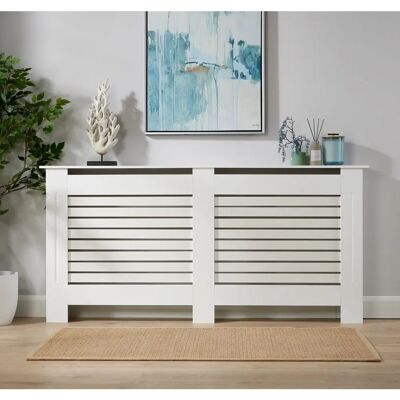Home Source White Adjustable Radiator Cover - Radiator Cover Home Source White Adjustable Radiator Cover - Radiator Cover
