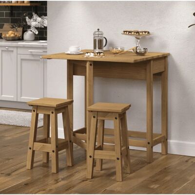 Home Source - Corona Pine - Breakfast Bar - Dining Set Home Source - Corona Pine - Breakfast Bar - Dining Set