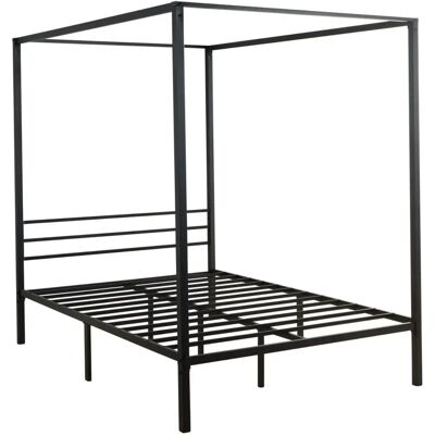 Home Source - Sierra 4 Poster - Black - Metal - Bed Frame Home Source - Sierra 4 Poster - Black - Metal - Bed Frame