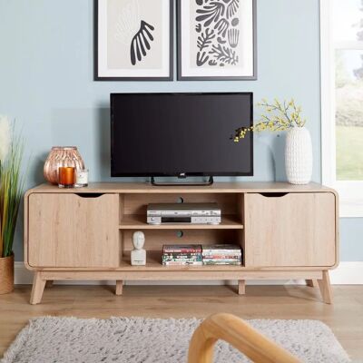 Nordica - Tv Stand Media Unit - Curved Frame - TV Stand Nordica - Tv Stand Media Unit - Curved Frame - TV Stand