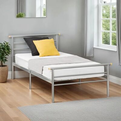 Seconique Orion 3ft Single Silver Metal Bed Frame Seconique Orion 3ft Single Silver Metal Bed Frame