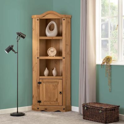 Seconique Corona Corner 1 Door 2 Shelf Display Unit - Display Cabinet Seconique Corona Corner 1 Door 2 Shelf Display Unit - Display Cabinet