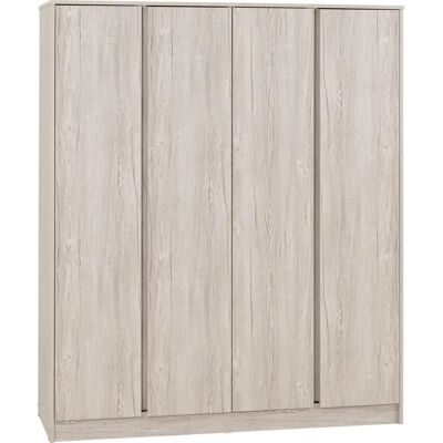 Seconique Malvern Urban Snow 4 Door Wardrobe - Wardrobe Seconique Malvern Urban Snow 4 Door Wardrobe - Wardrobe