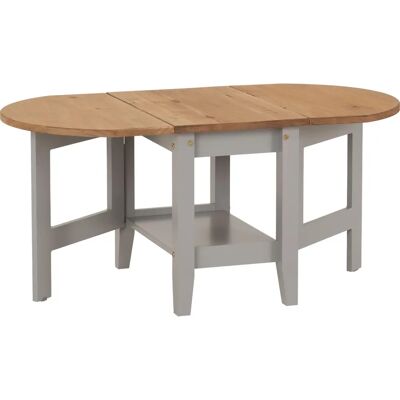 Seconique Santos Drop Leaf Coffee Table Grey Slate - Coffee Table Seconique Santos Drop Leaf Coffee Table Grey Slate - Coffee Table