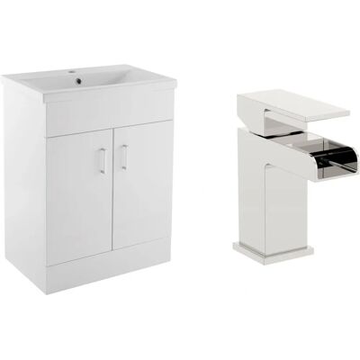 Veebath - 600 - White - Bathroom Vanity Unit Veebath - 600 - White - Bathroom Vanity Unit