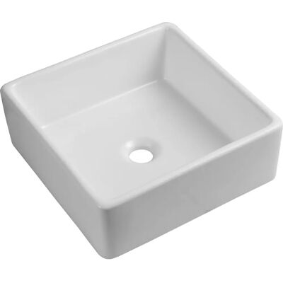 Ibathuk - Basin Wash Sink Square - White - White Gloss - basin Ibathuk - Basin Wash Sink Square - White - White Gloss - basin