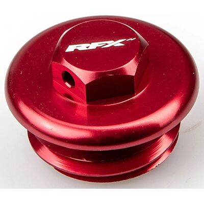 RFX Pro - KTM SX 125 - Rouge - Aluminium - bouchon de carter - Publicité RFX Pro - KTM SX 125 - Rouge - Aluminium - bouchon de carter - Publicité