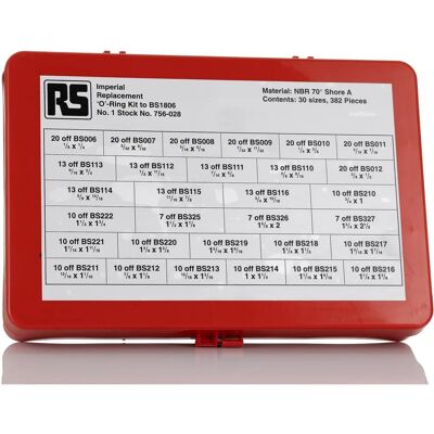 Rs Pro - O-Ring-Set - 382 Teile - Robustes Nitril-Kit Rs Pro - O-Ring-Set - 382 Teile - Robustes Nitril-Kit