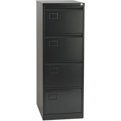 Bisley - AOC4BLK - Black - 4-drawer - Filing Cabinet Bisley - AOC4BLK - Black - 4-drawer - Filing Cabinet