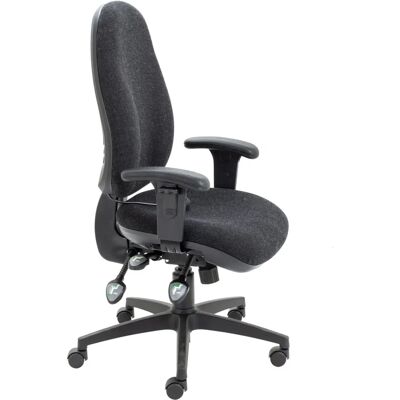 Ashvale Ergo Lumbar Pump Office Chair - Charcoal - Ergonomic Support Ashvale Ergo Lumbar Pump Office Chair - Charcoal - Ergonomic Support