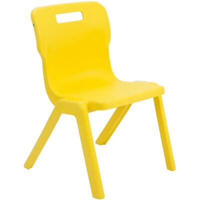 Titan - One Piece Chair T5-Y - Yellow - 430mm Titan - One Piece Chair T5-Y - Yellow - 430mm