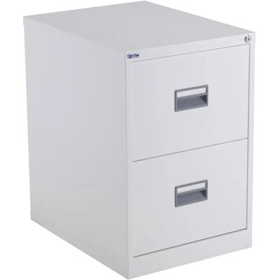 Ashvale Steel TCS2FC-WH 2-Drawer Filing Cabinet - White Ashvale Steel TCS2FC-WH 2-Drawer Filing Cabinet - White