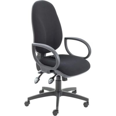 Ashvale Ergo Lumbar Pump Operator Chair Black Ashvale Ergo Lumbar Pump Operator Chair Black