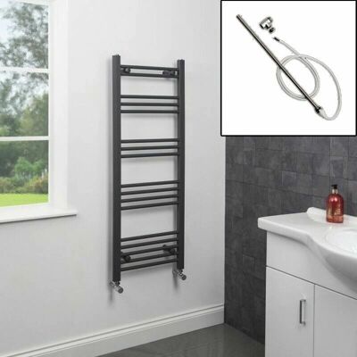 DuraTherm - Dual Fuel - Anthracite - 1200x450mm - Towel Radiator DuraTherm - Dual Fuel - Anthracite - 1200x450mm - Towel Radiator