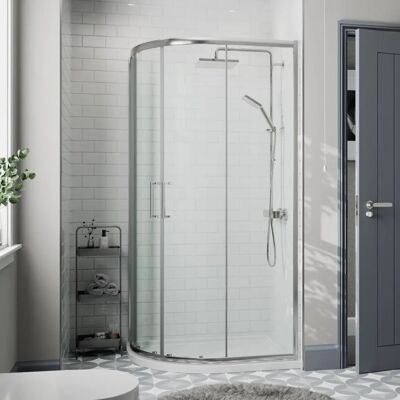 Diamond 900mm X 760mm Left Hand Offset Quadrant Shower Enclosure - Shower Enclosure Diamond 900mm X 760mm Left Hand Offset Quadrant Shower Enclosure - Shower Enclosure
