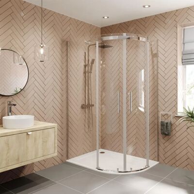 Diamond 1200x900mm Right Hand Quadrant Shower Enclosure - 8mm Glass Diamond 1200x900mm Right Hand Quadrant Shower Enclosure - 8mm Glass
