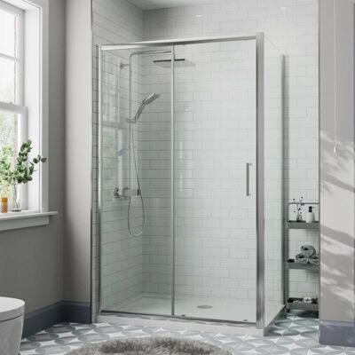 Diamond - 1400x900 Sliding Shower Door - 8mm Glass Diamond - 1400x900 Sliding Shower Door - 8mm Glass
