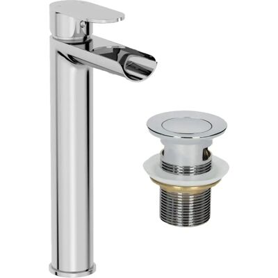 Architeckt - Mono Basin Sink Mixer - Waterfall - High Rise - Mixer Tap Architeckt - Mono Basin Sink Mixer - Waterfall - High Rise - Mixer Tap