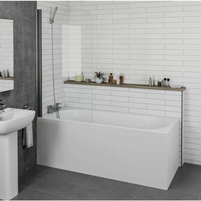 Essentials - 1700mm Curved Single Ended Bath Tub - Bath Tub Essentials - 1700mm Curved Single Ended Bath Tub - Bath Tub