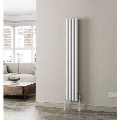 Unbranded - Designer Radiator - White - Oval - Radiator Unbranded - Designer Radiator - White - Oval - Radiator